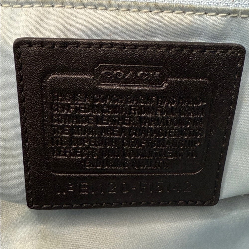 Coach Black Signature Patent Leather Tote - Picture 9 of 9